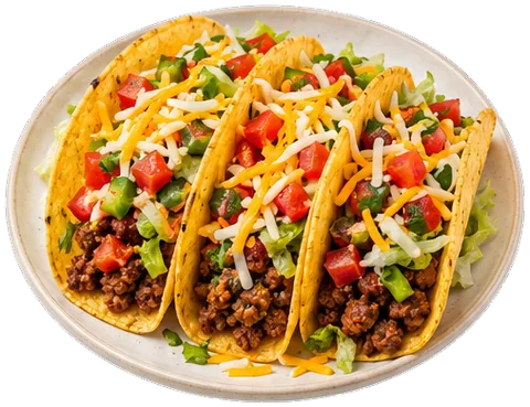 Classic Weeknight Tacos with its ingredients