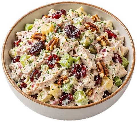 Cranberry Chicken Salad with its ingredients