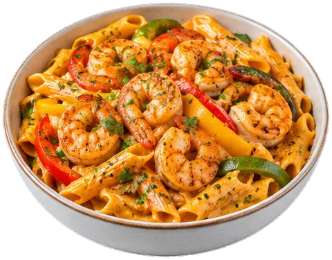 Fajita Shrimp Pasta