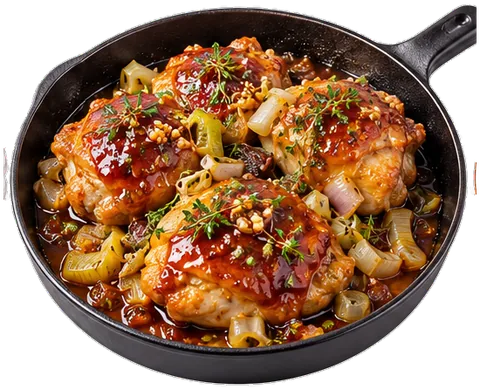 Fig Chicken with its ingredients