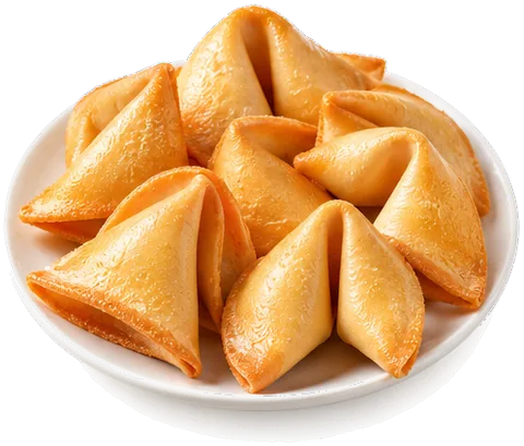 Fortune Cookies with its ingredients