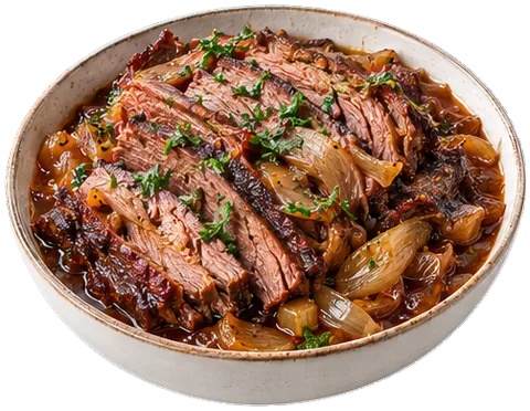 Instant Pot Brisket with its ingredients