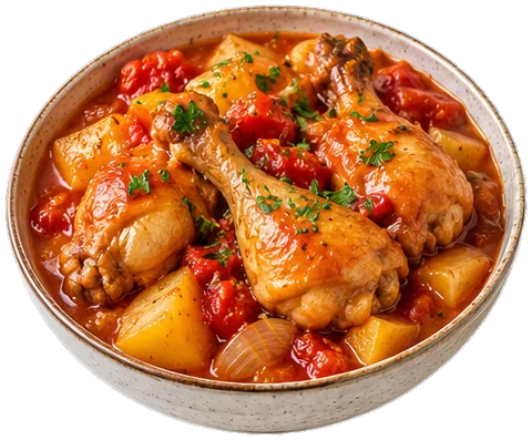 Instant Pot Chinese Chicken Stew with its ingredients