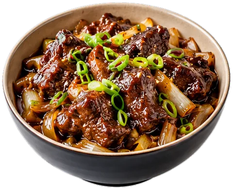 Instant Pot Mongolian Beef with its ingredients