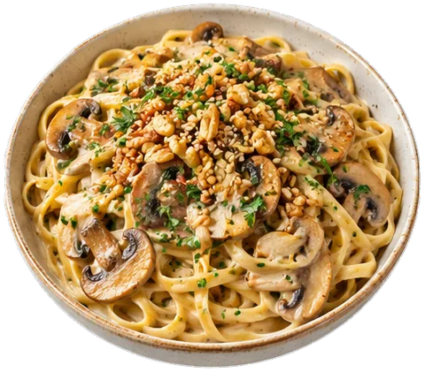 Instant Pot Mushroom Tetrazzini with its ingredients