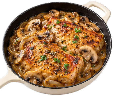 Instant Pot Pork Chops with its ingredients