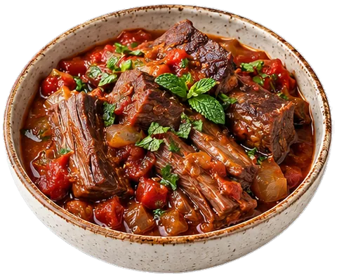 Instant Pot Short Ribs with beef brisket with its ingredients