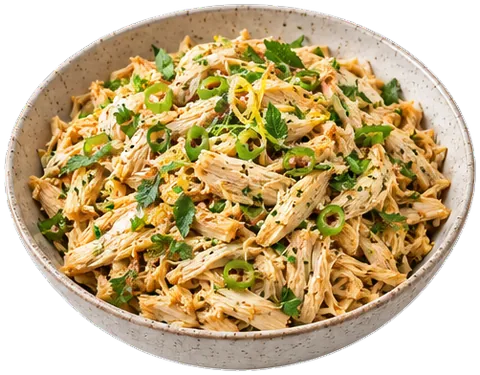 Instant Pot Shredded Chicken with its ingredients
