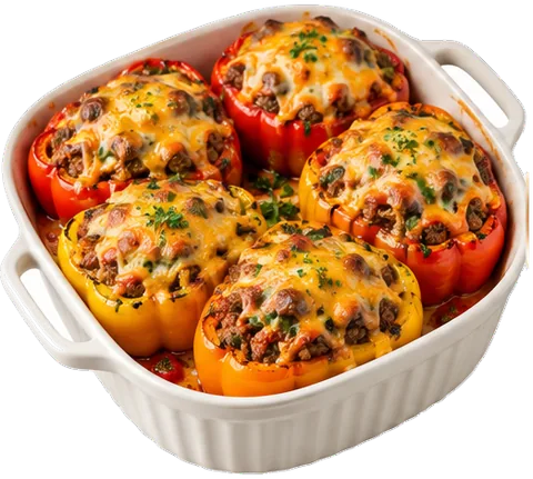 Instant Pot Stuffed Peppers with its ingredients