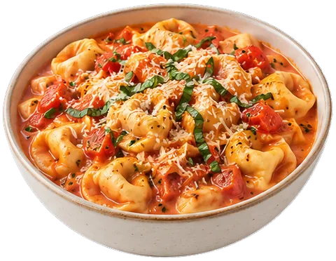Instant Pot Tomato Tortellini with its ingredients