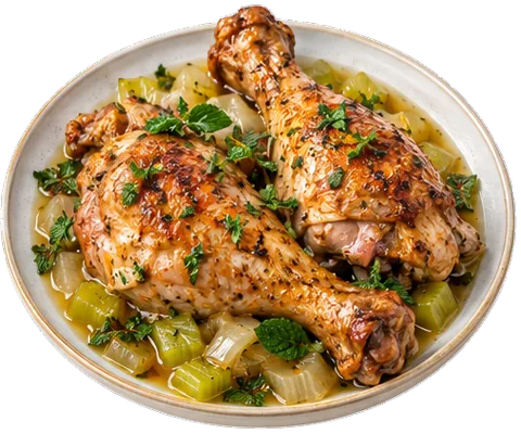 Instant Pot Turkey Legs with its ingredients