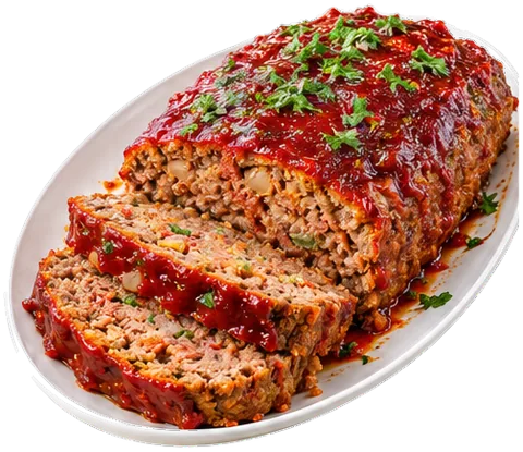 Italian Meatloaf with its ingredients