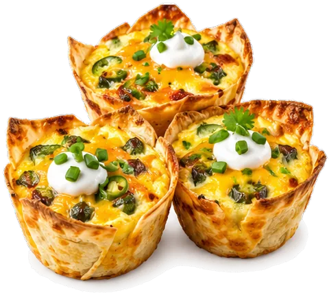 Jalapeño Popper Quiche Cups with its ingredients