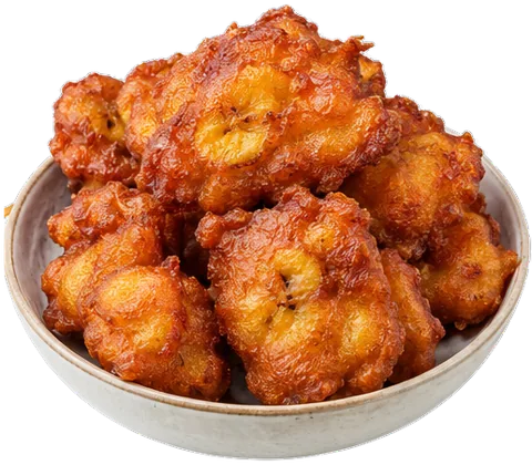 Jamaican Banana Fritters with its ingredients
