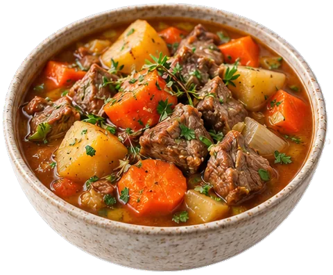 Lamb Vegetable Stew with its ingredients