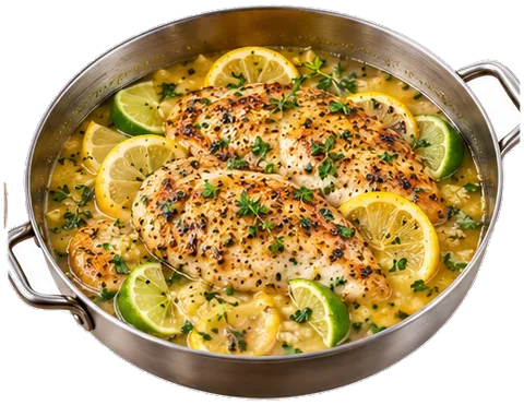 Lemon Pepper Chicken (4 servings) with its ingredients