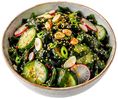 Miyeok Muchim with its ingredients
