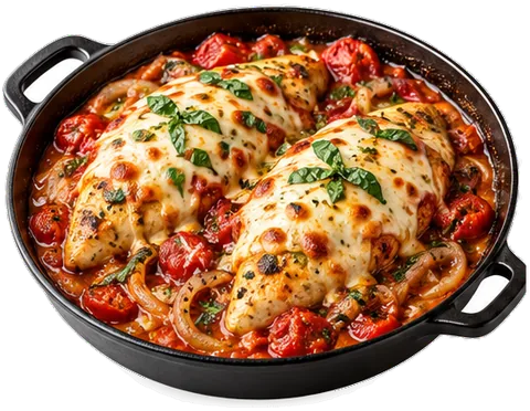 Mozzarella Chicken with its ingredients