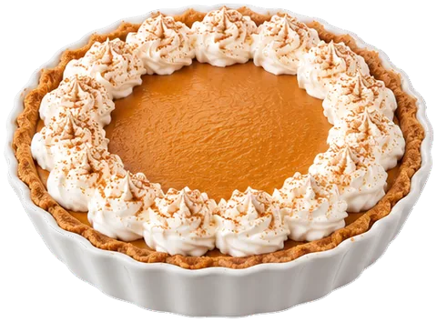 No-Bake Pumpkin Pie with its ingredients