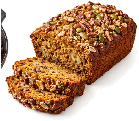 One-Bowl Pumpkin Bread with its ingredients