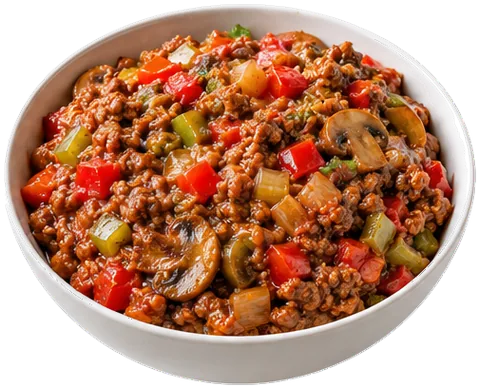 One-Pot Sloppy Joes with its ingredients
