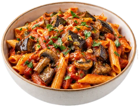 One-Pot Vegan Pasta with its ingredients