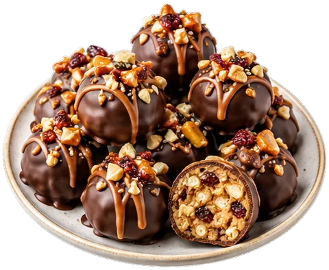 Peanut Butter Pretzel Truffles with its ingredients