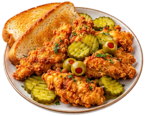 Pickle Chicken with its ingredients