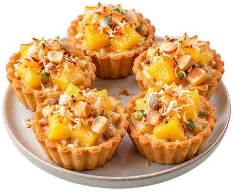 Pineapple Coconut Tassies with its ingredients