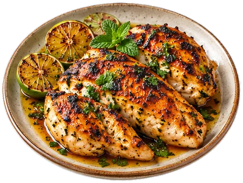 Pollo Asado Adobo with its ingredients