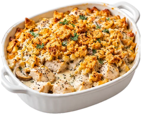 Poppy Seed Chicken Casserole with its ingredients