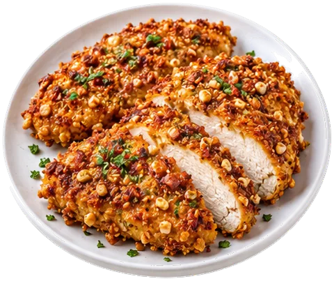 Pretzel Crusted Chicken with its ingredients