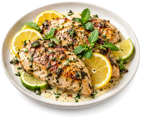 Rosemary Chicken with its ingredients