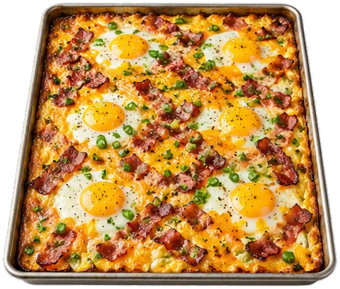 Sheet Pan Eggs with its ingredients