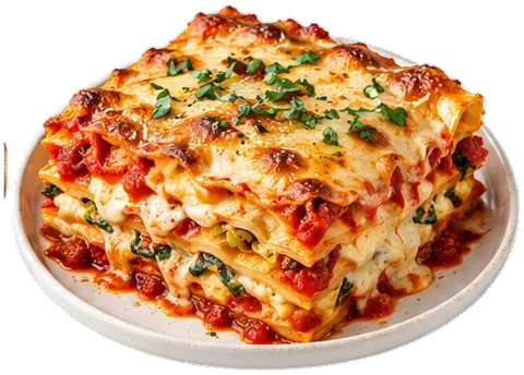 Simple Summer Lasagna with its ingredients