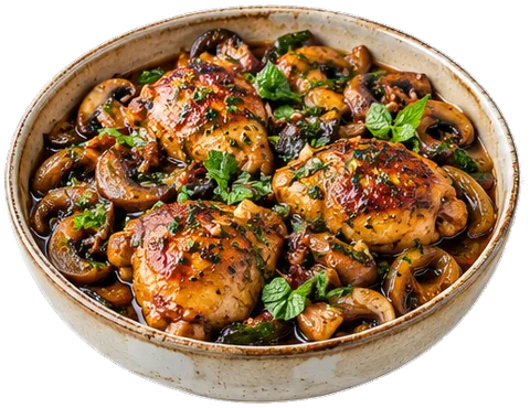 Slow Cooker Balsamic Chicken with its ingredients