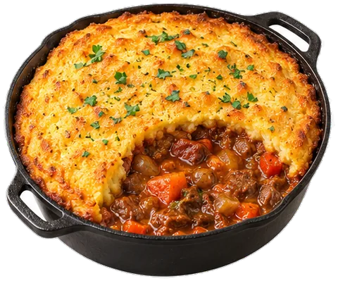 Slow Cooker Beef Pie with its ingredients
