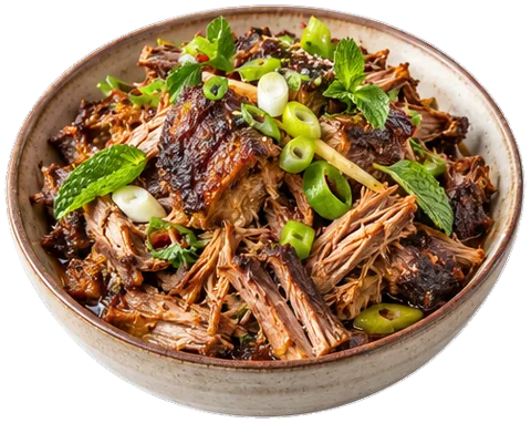 Slow Cooker Jerk Pork with its ingredients