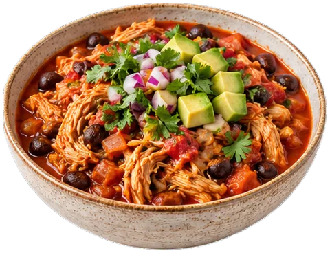 Slow Cooker Mexican Chicken with its ingredients
