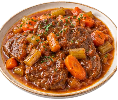 Slow Cooker Swiss Steaks with its ingredients