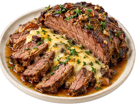 Slow Cooker Tri-Tip with its ingredients
