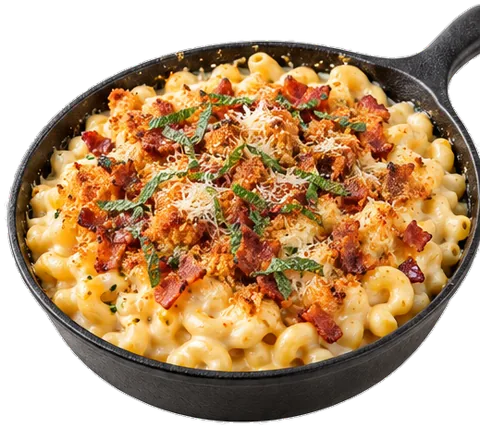 Smoked Gouda Mac and Cheese with its ingredients