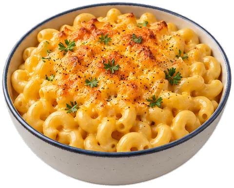 Stovetop Mac and Cheese with its ingredients