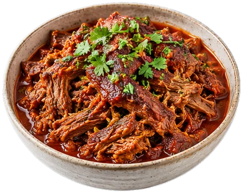 Sweet Barbacoa Pork with its ingredients