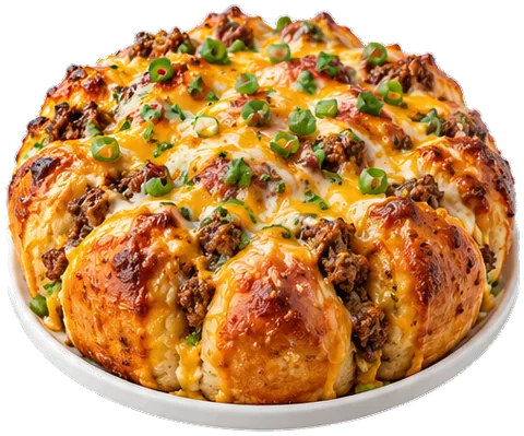 Taco Party Bread with its ingredients
