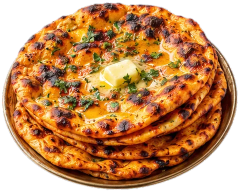 Tandoori Flat Breads with its ingredients