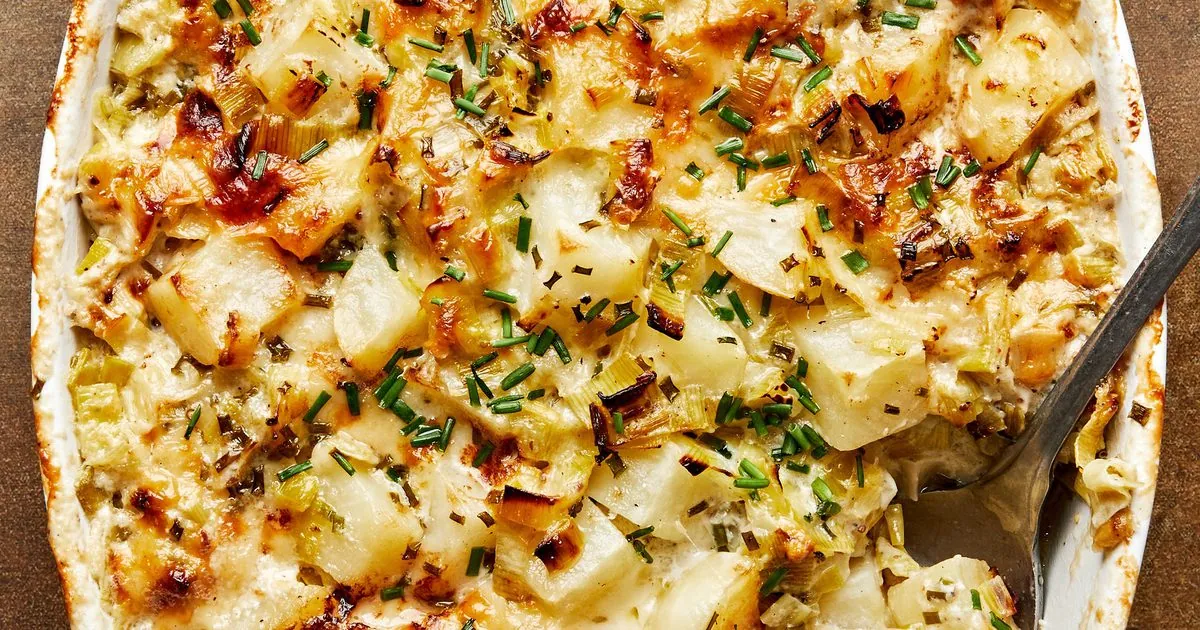 Potato Leek Au Gratin