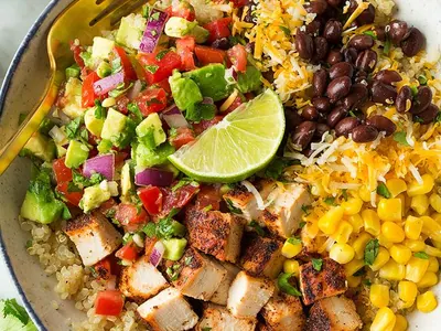 Grilled Chicken Burrito Bowls
