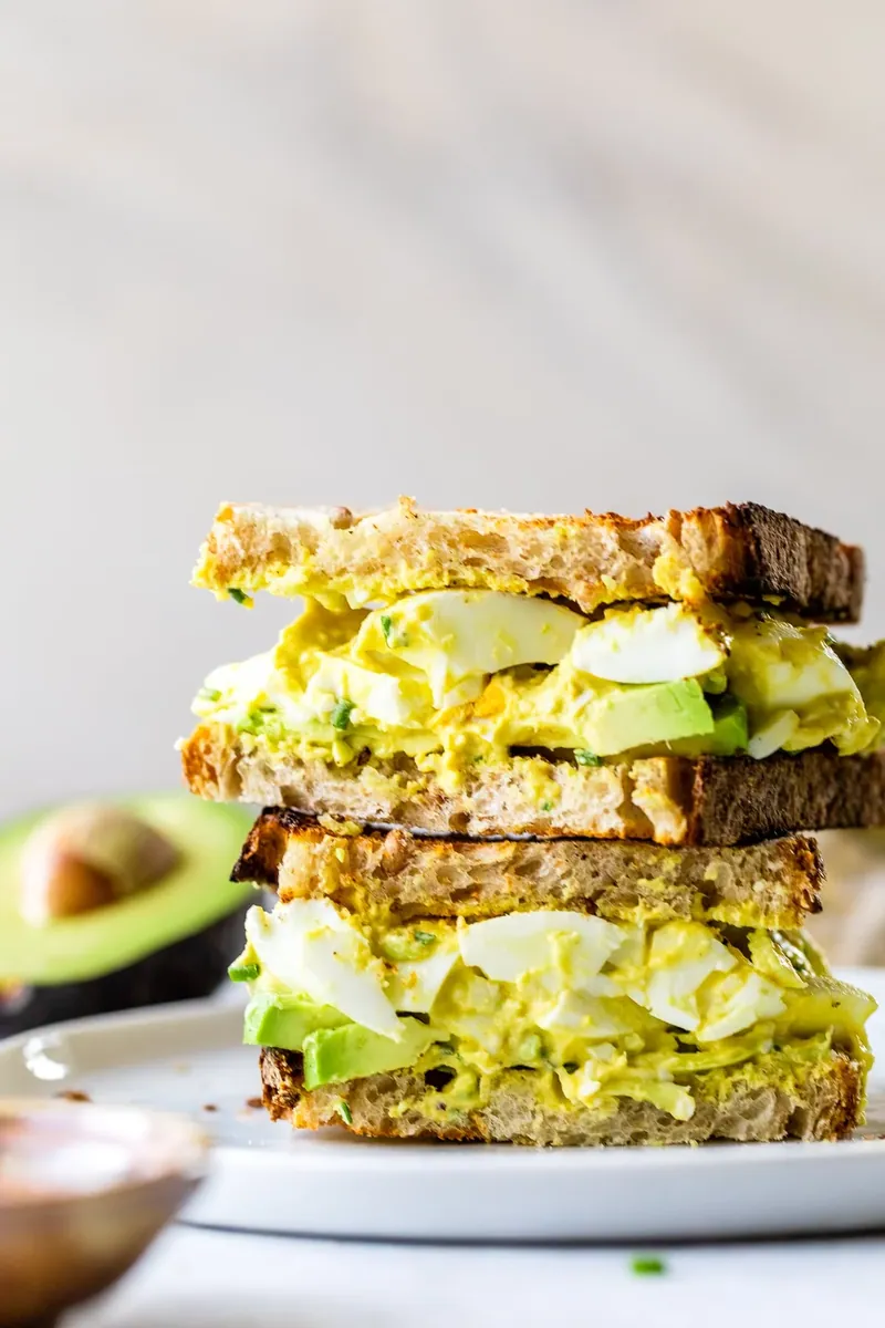 Avocado Egg Salad with eggs