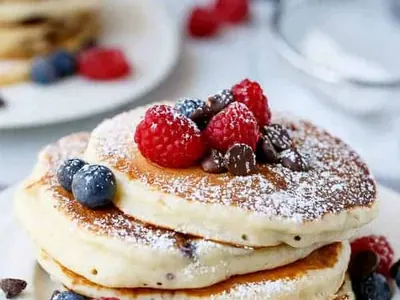 Berry Chocolate Chip Pancakes